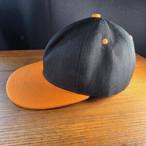 Baseball Cap Orange and Black Excellent Condition